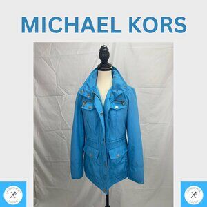 MICHAEL KORS blue jacket for women stylish luxuries designer elegant